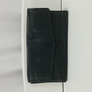 Black leather Fossil wallet